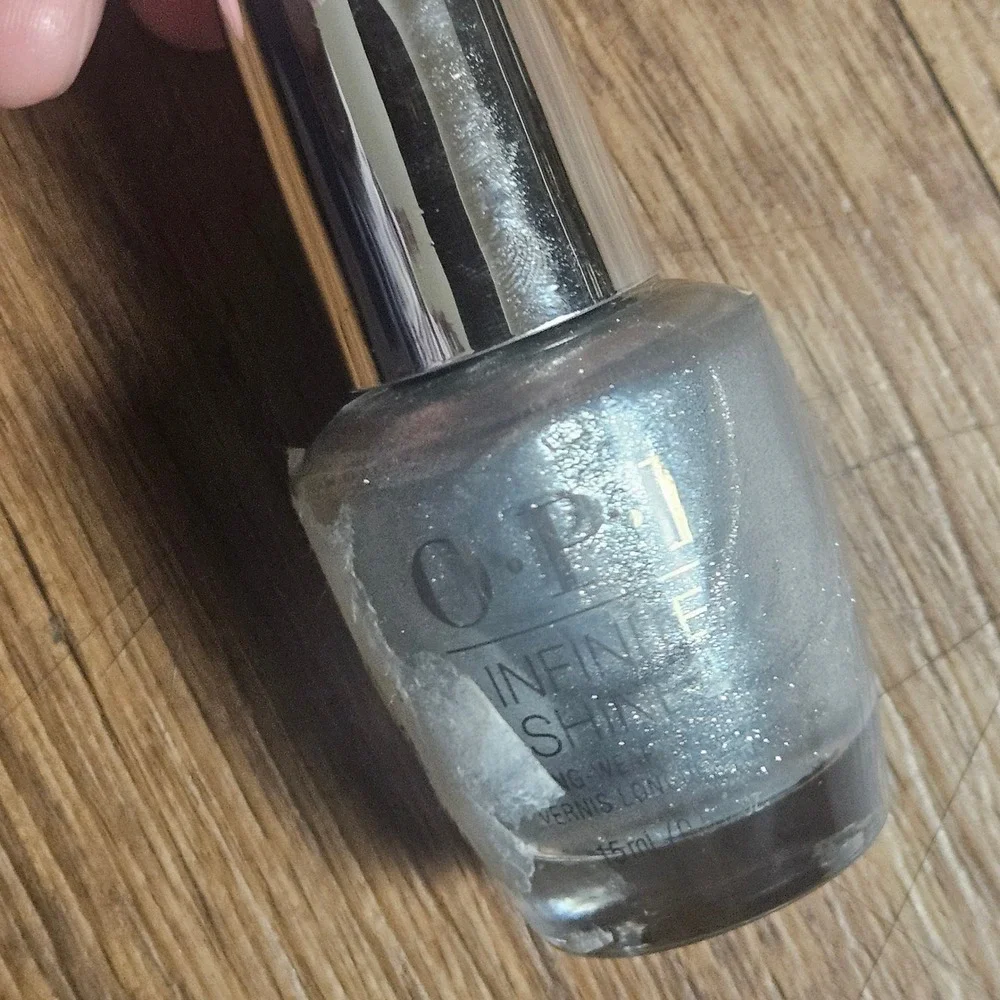 Lot of 3 OPI Nail Lacquer Happy Anniversary Go Big or Go Chrome White Shimmer